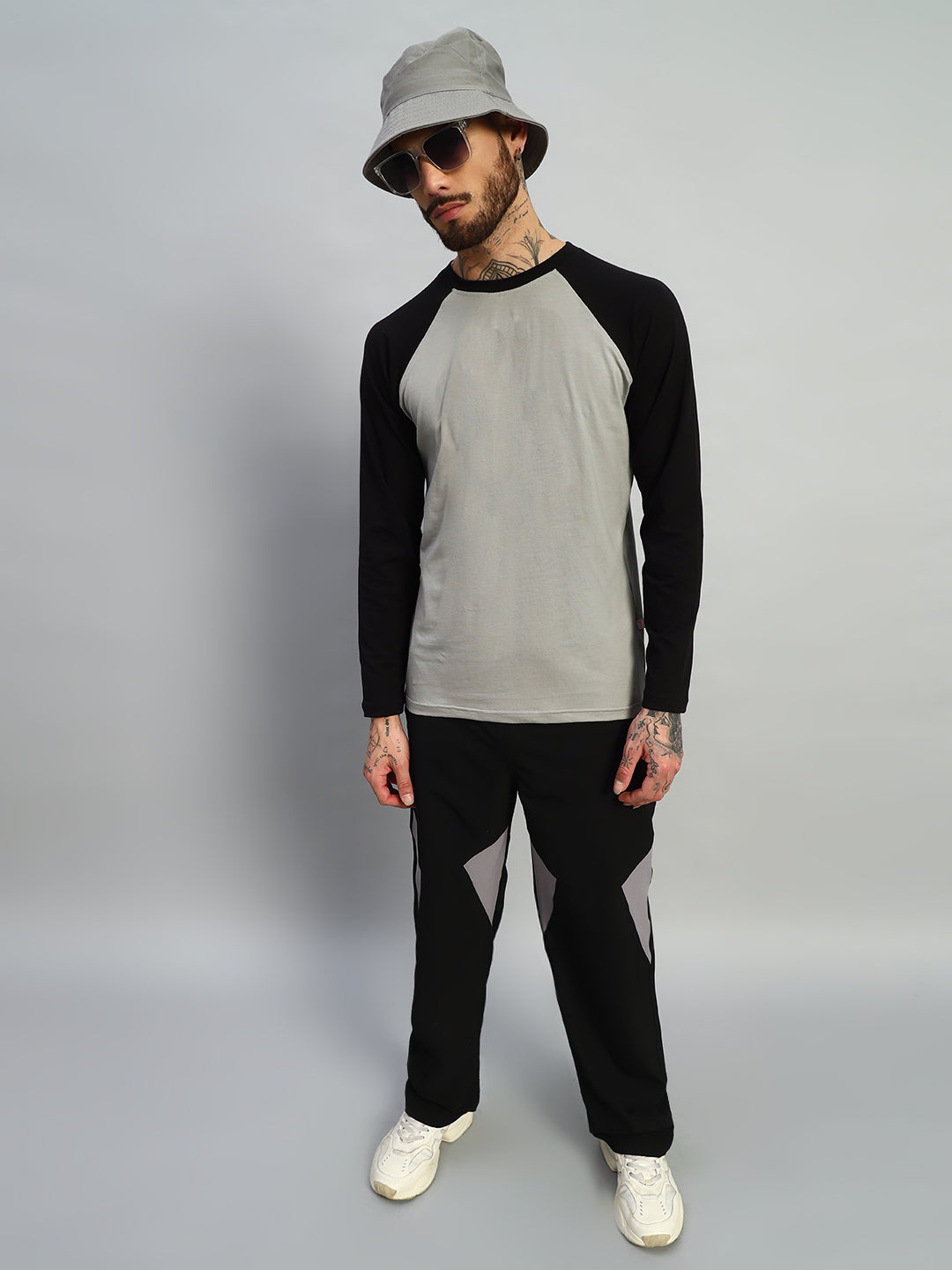 FITFLOW SLIM FIT SWEATSHIRT (BLACK-GREY)