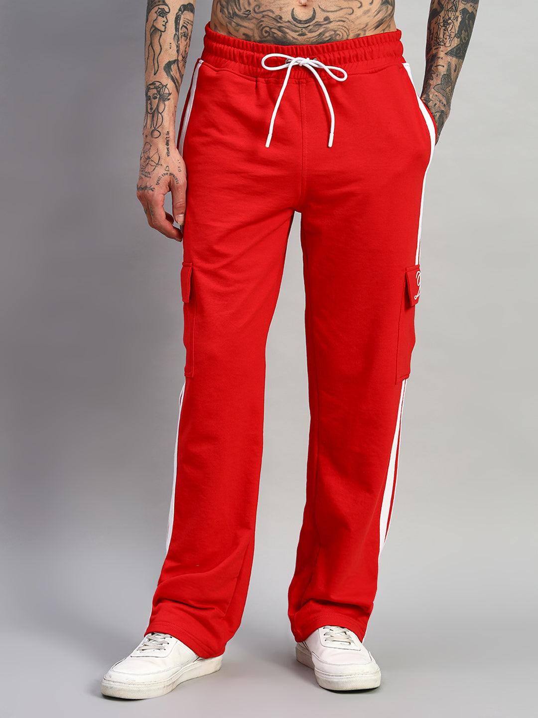 SCOTIA STRIPE JOGGERS (RED)