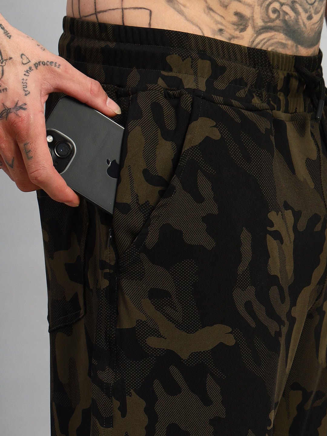 TRENCH CO-ORD SET (CAMO GREEN)