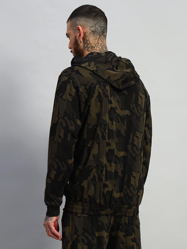 TRENCH CAMOFLAUGE JACKET (CAMO GREEN)