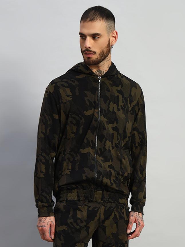 TRENCH CAMOFLAUGE JACKET (CAMO GREEN)