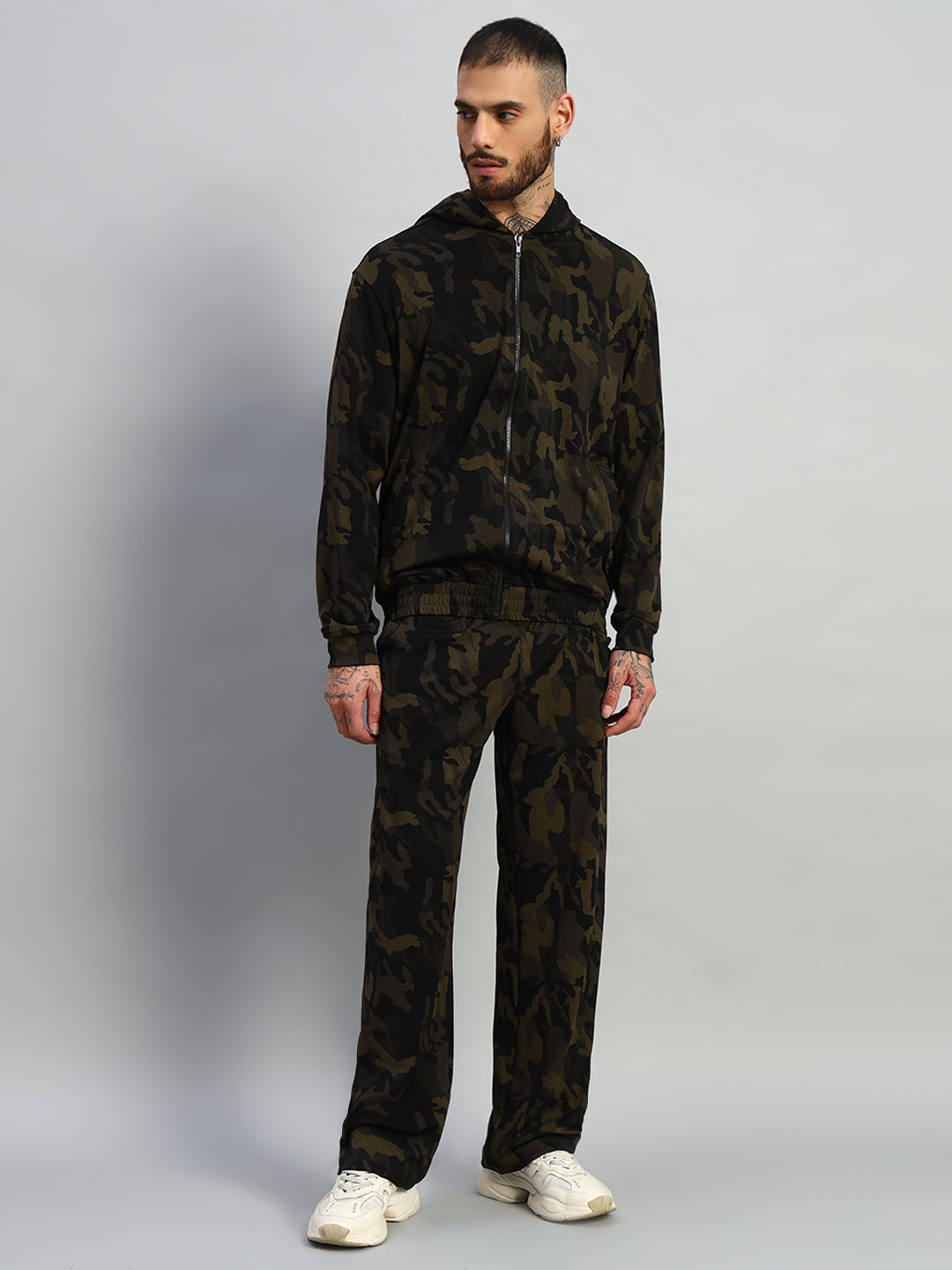 TRENCH CO-ORD SET (CAMO GREEN)