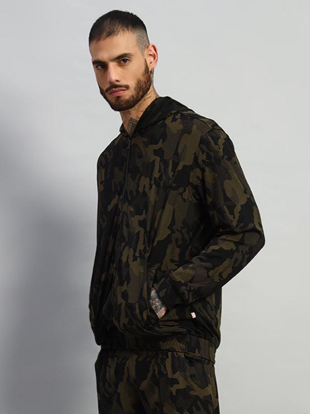 TRENCH CAMOFLAUGE JACKET (CAMO GREEN)