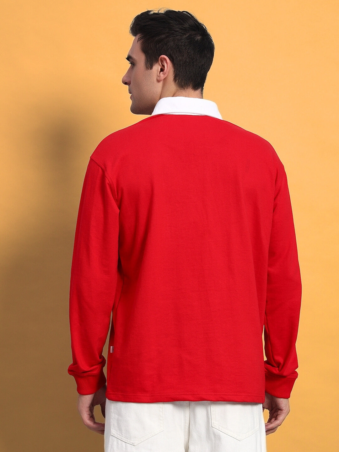 Sagol Polo Oversized Sweatshirt (Red)