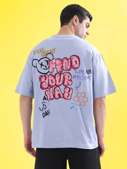 Find Your Way Over-Sized T-Shirt (Lilac)