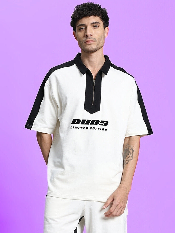 SPLINTER OVER-SIZED T-SHIRT (OFF WHITE)