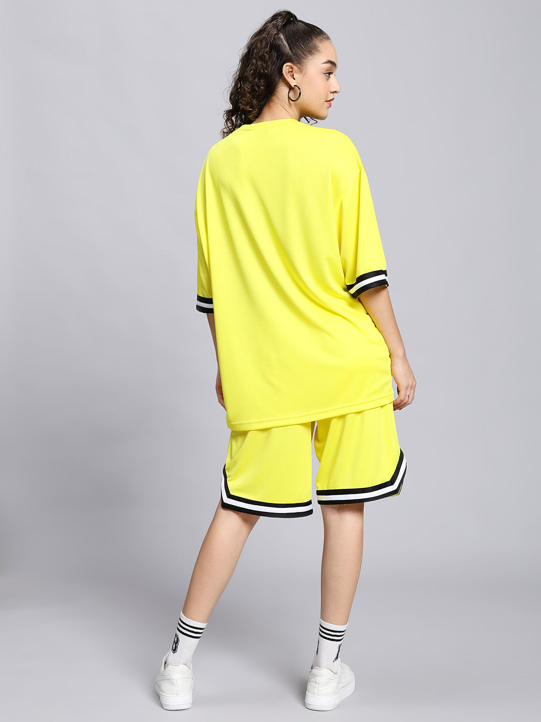 Women's Vigor Colorblock  Co-Ord Set (Yellow)