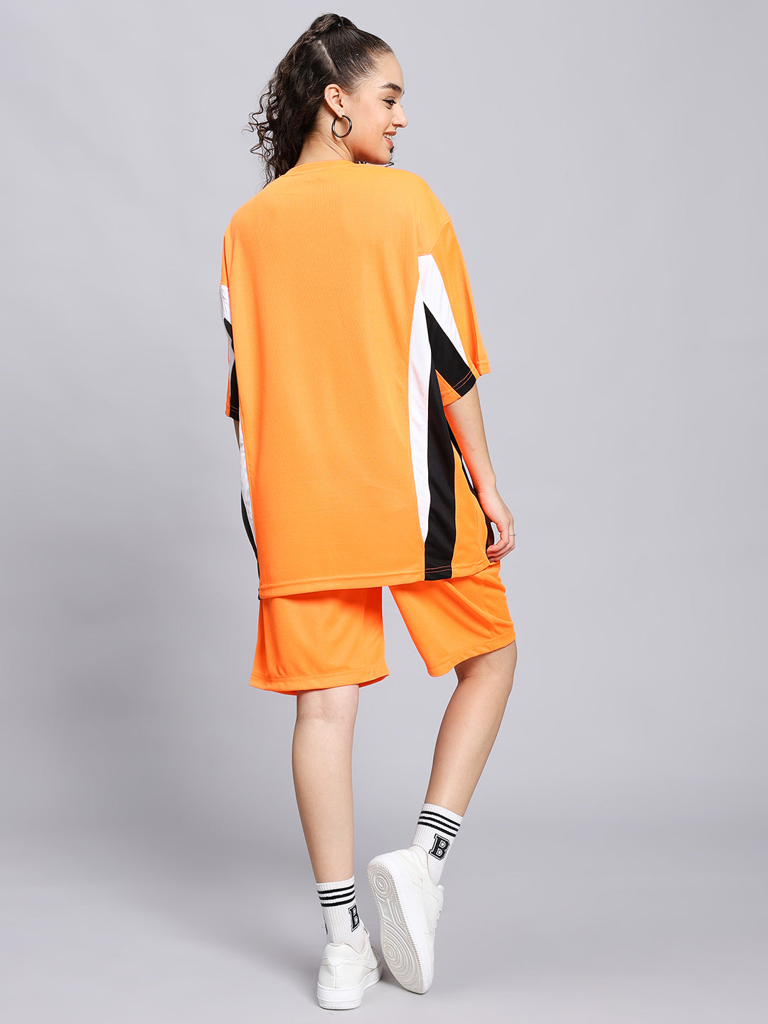 Women's Fifa Colorblock  Co-Ord Set (Orange)