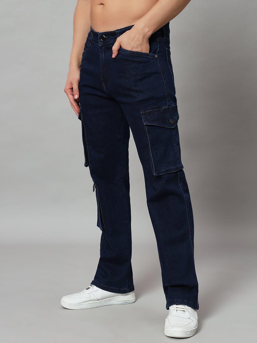 ROBUST RELAXED DENIM CARGO (NAVY)