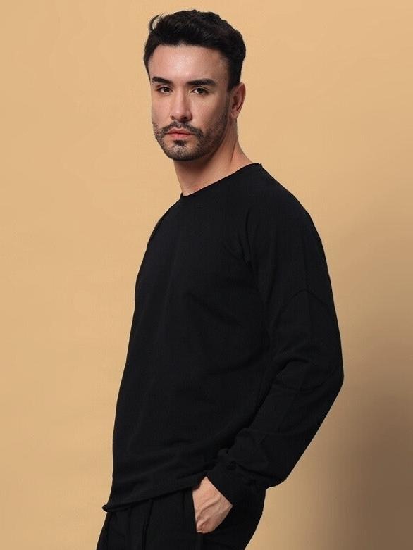 Lamina Oversized Sweatshirt (Black)