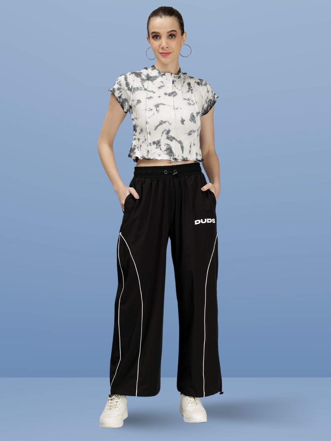 Crafty Relaxed Fit Joggers (Black and White) - Wearduds
