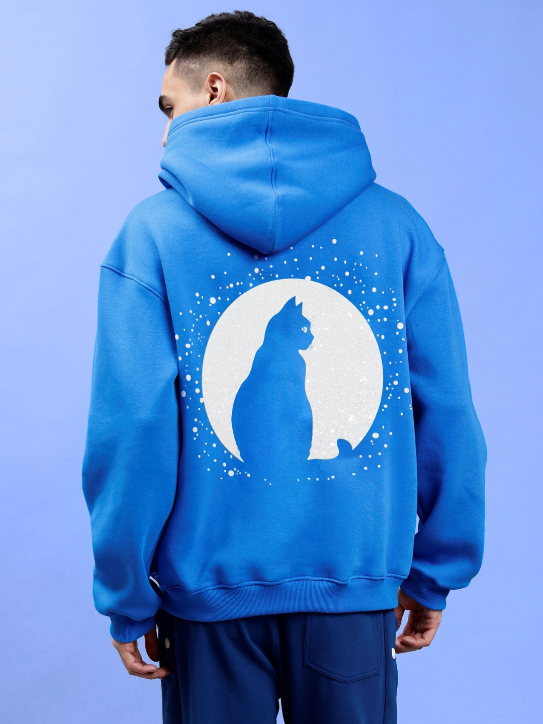 Luna Oversized Hoodie (Royal Blue)