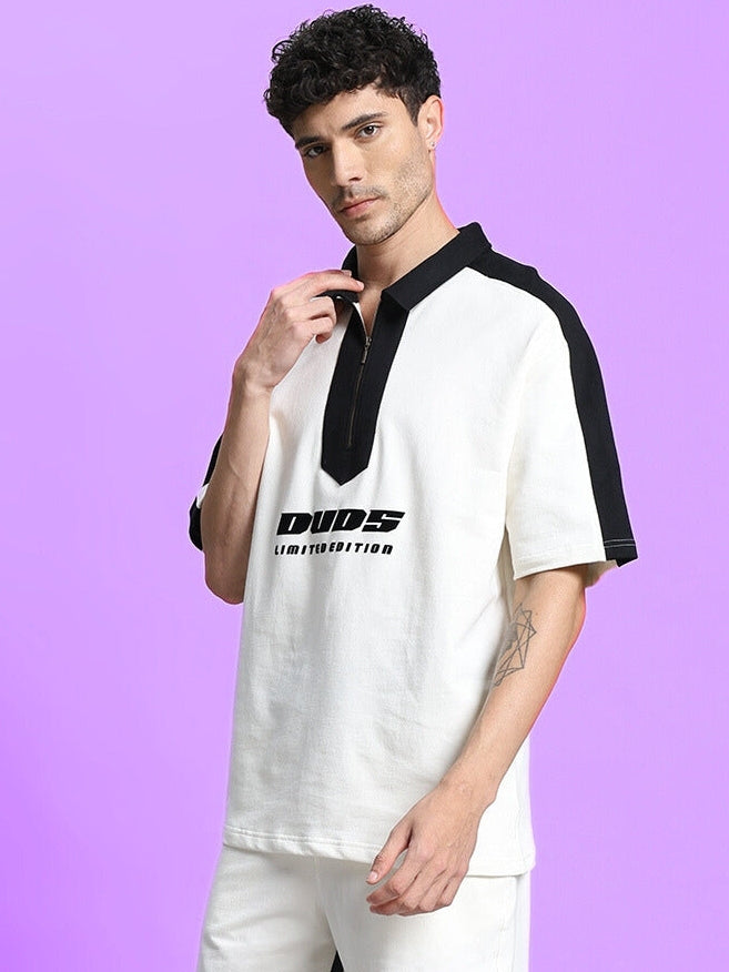 SPLINTER OVER-SIZED T-SHIRT (OFF WHITE)