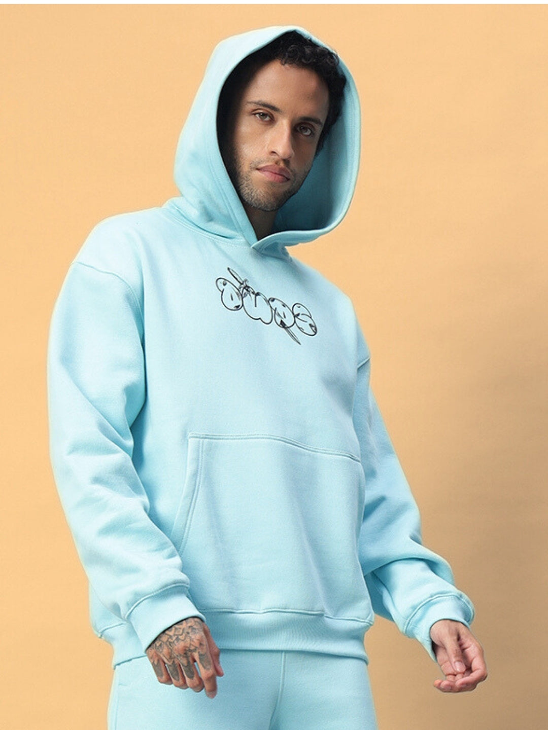 Demon Fleece Hoodie (Sky Blue)