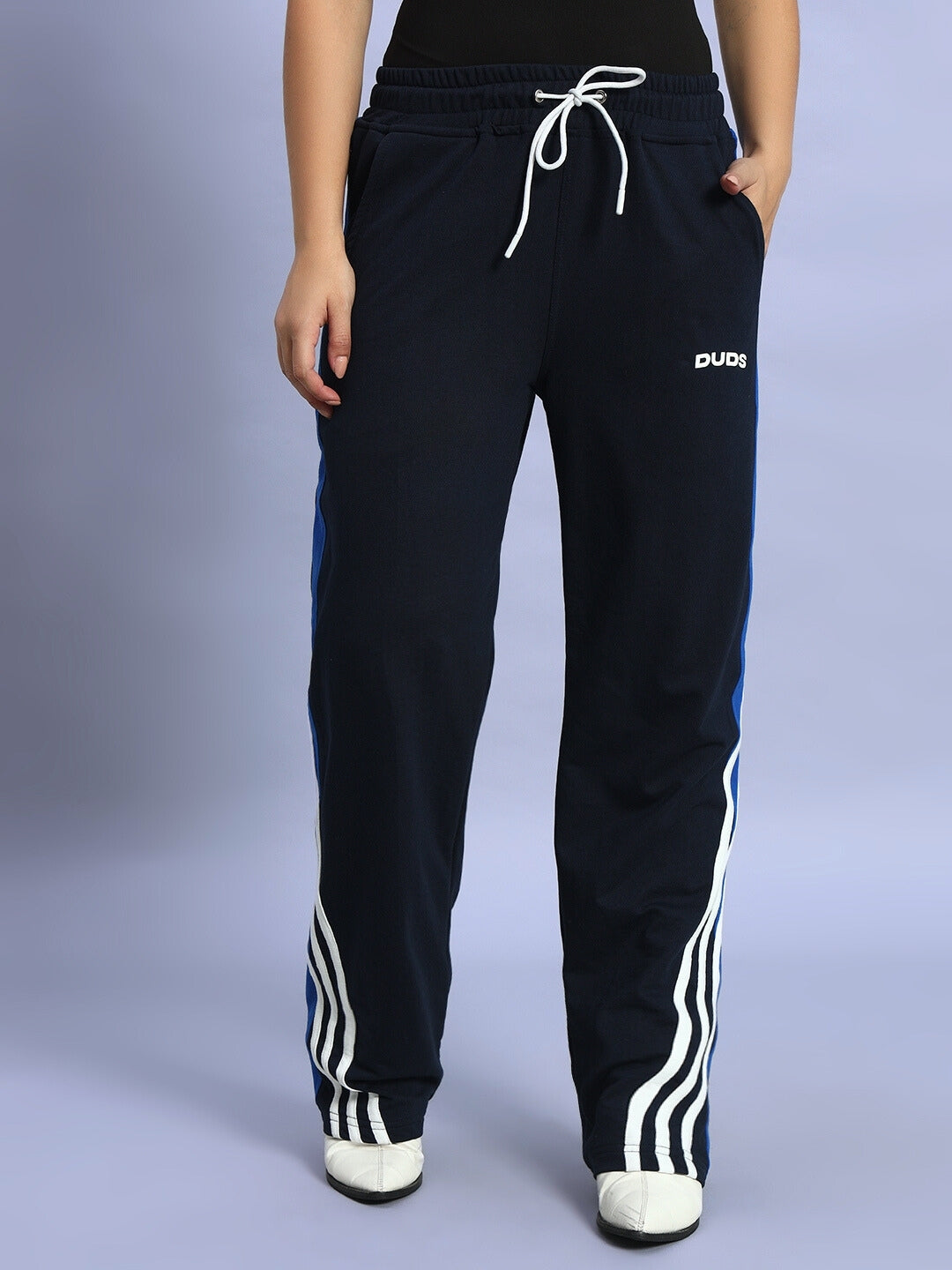 WOMEN'S TANGLE RELAXED-FIT JOGGERS (BLUE)