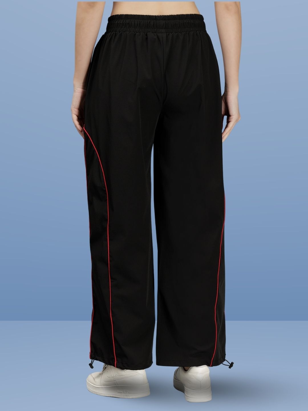 Crafty Relaxed Fit Joggers (Black Red) - Wearduds