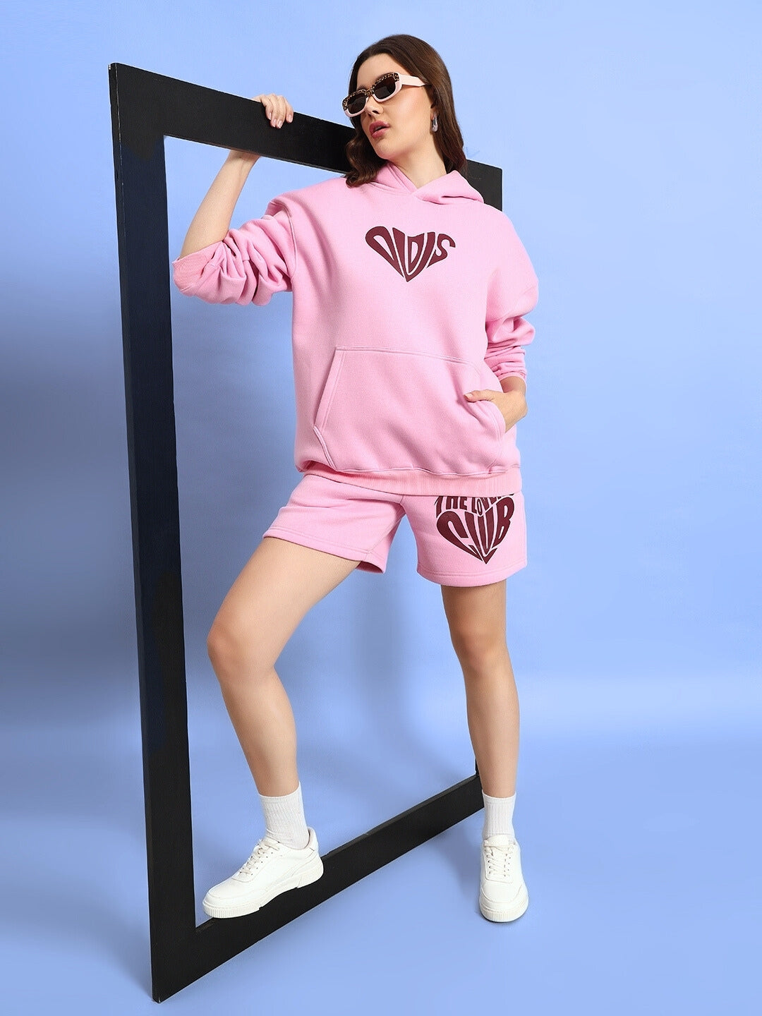 The Lovers Club Fleece Co-Ord (Pink)