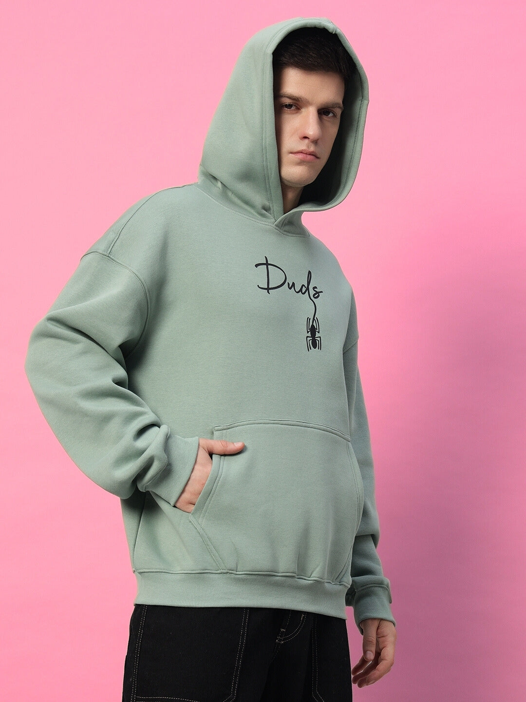 Spiderman Oversized Hoodie (Jade Green)