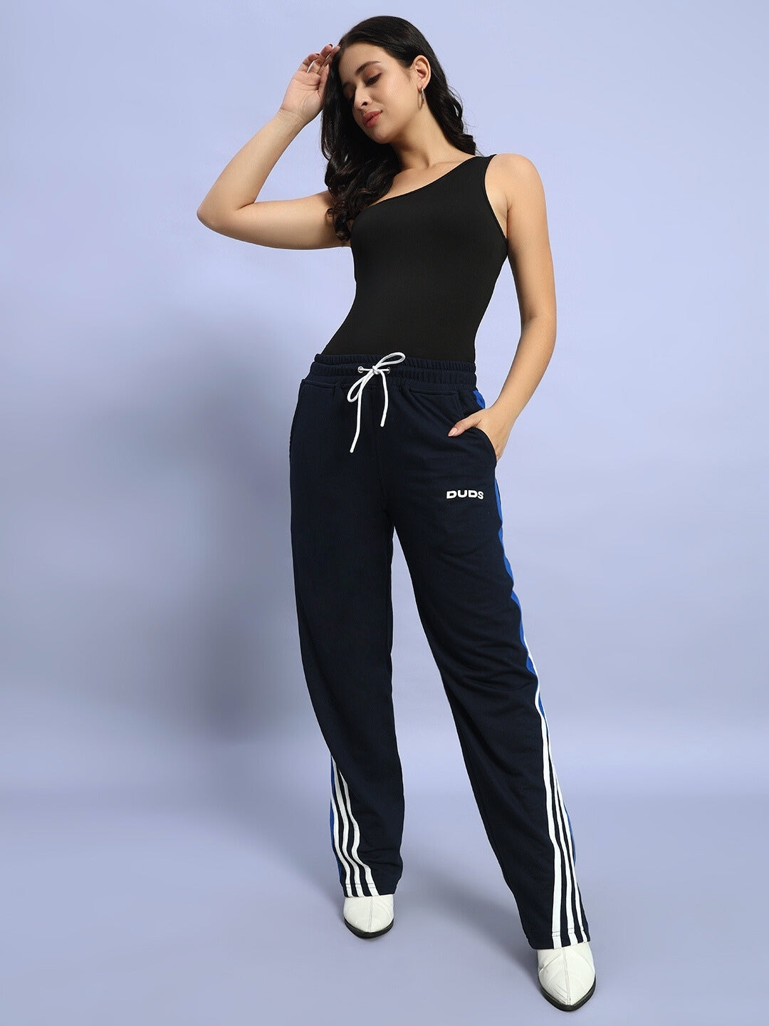 WOMEN'S TANGLE RELAXED-FIT JOGGERS (BLUE)