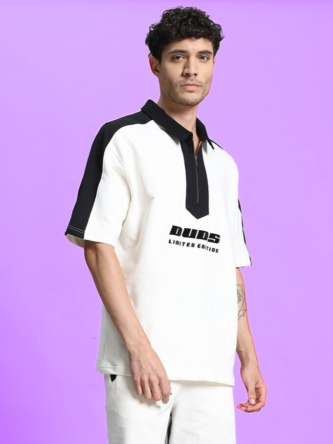 SPLINTER OVER-SIZED T-SHIRT (OFF WHITE)