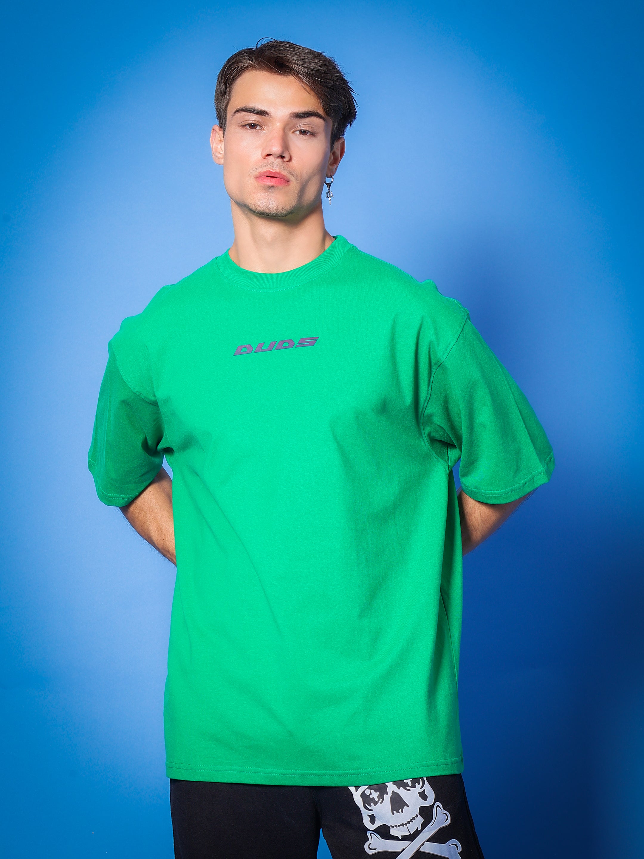 Medusa Gaze Reflector Eye Over-Sized T-Shirt (Green)