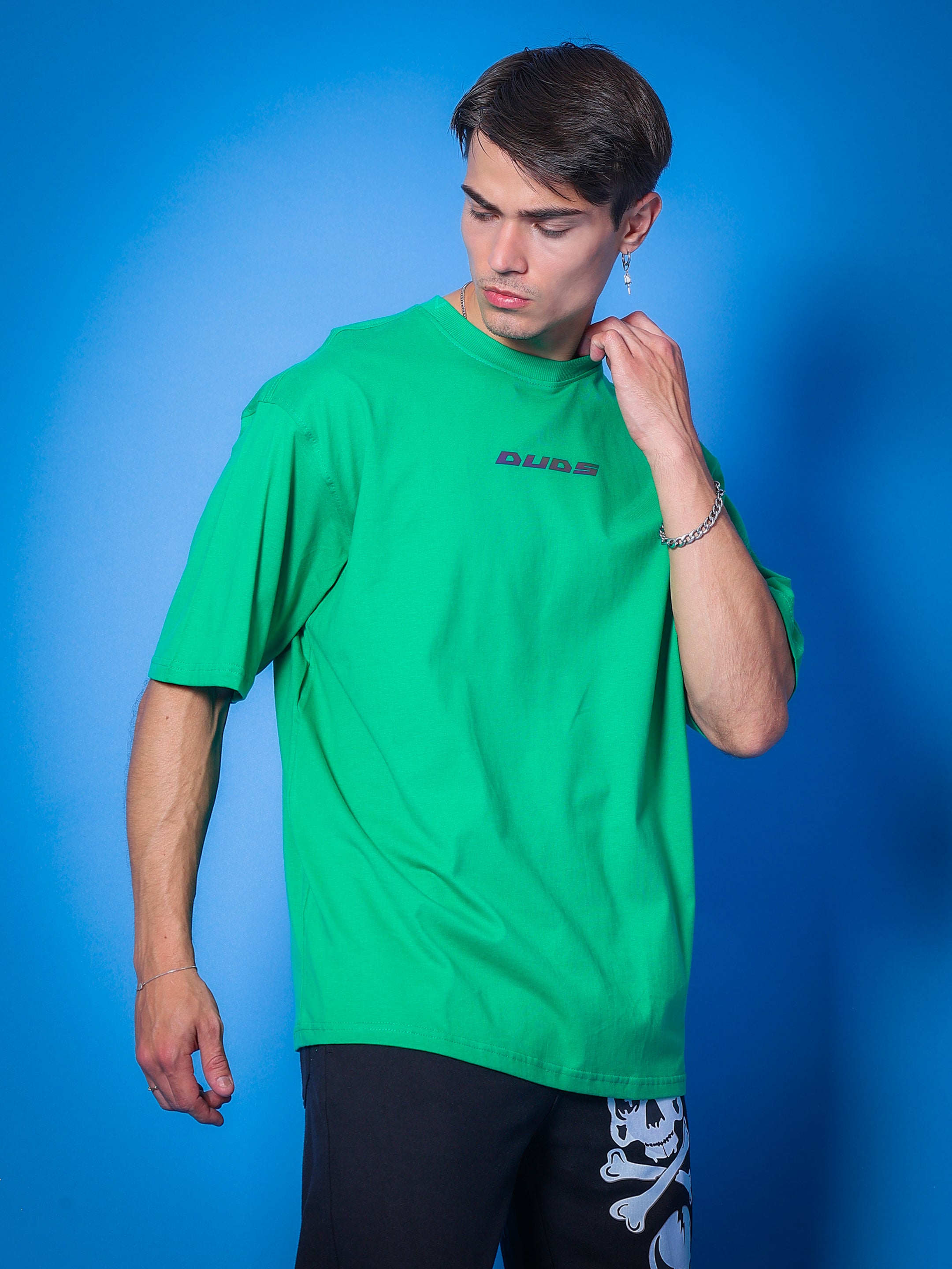 Medusa Gaze Reflector Eye Over-Sized T-Shirt (Green)