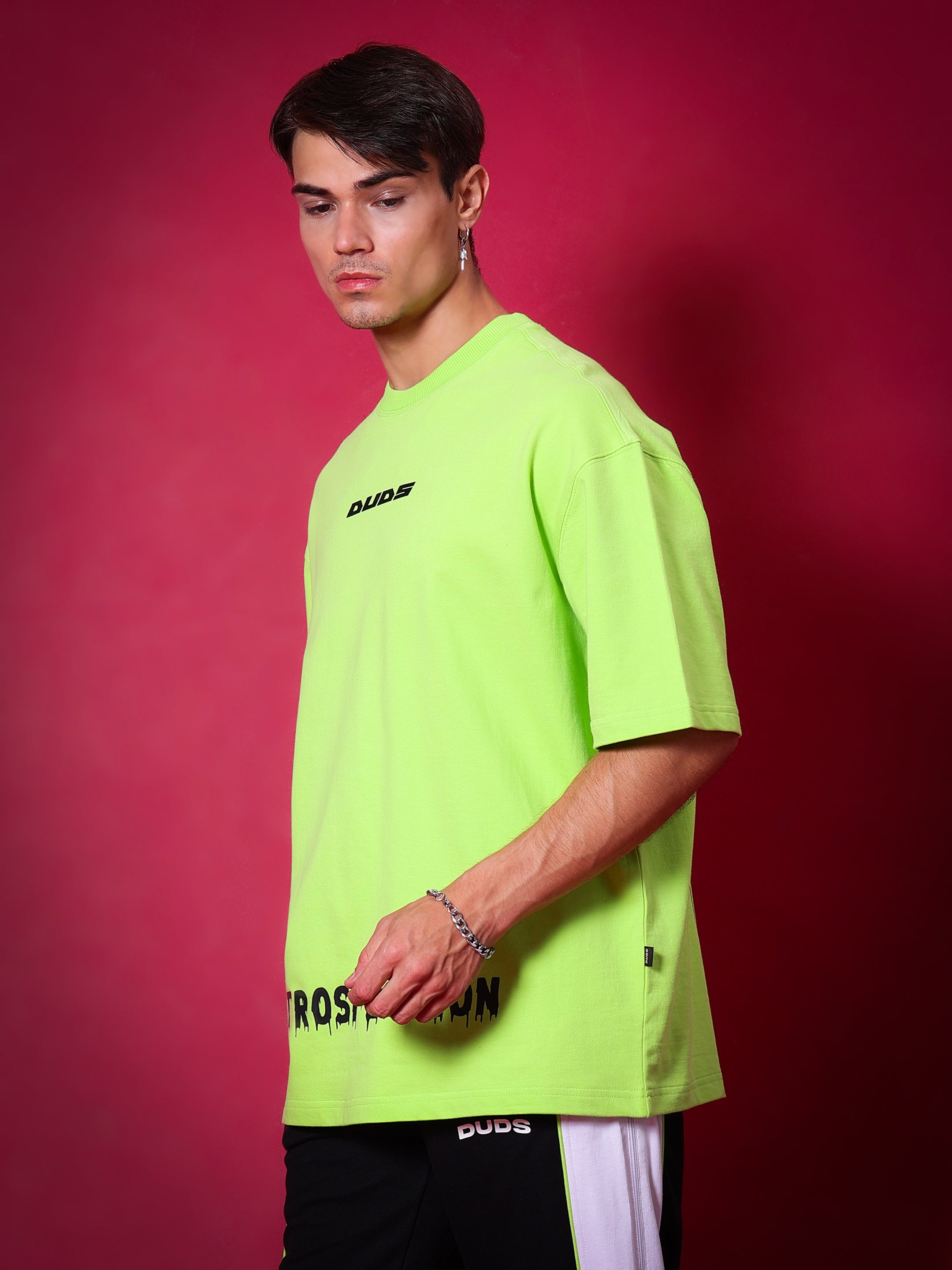 Introspection Over-Sized T-Shirt (Neon Green)