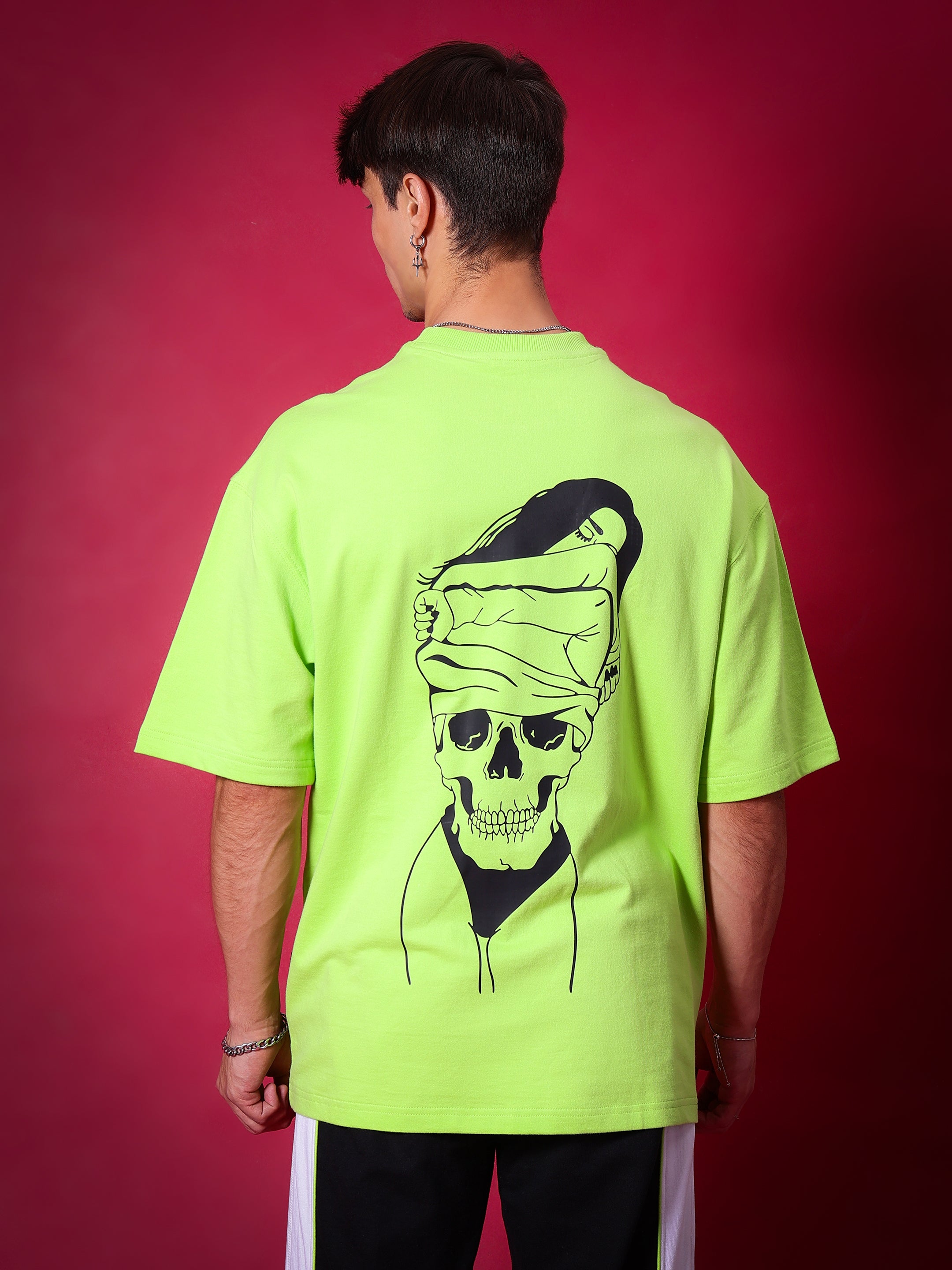 Introspection Over-Sized T-Shirt (Neon Green)