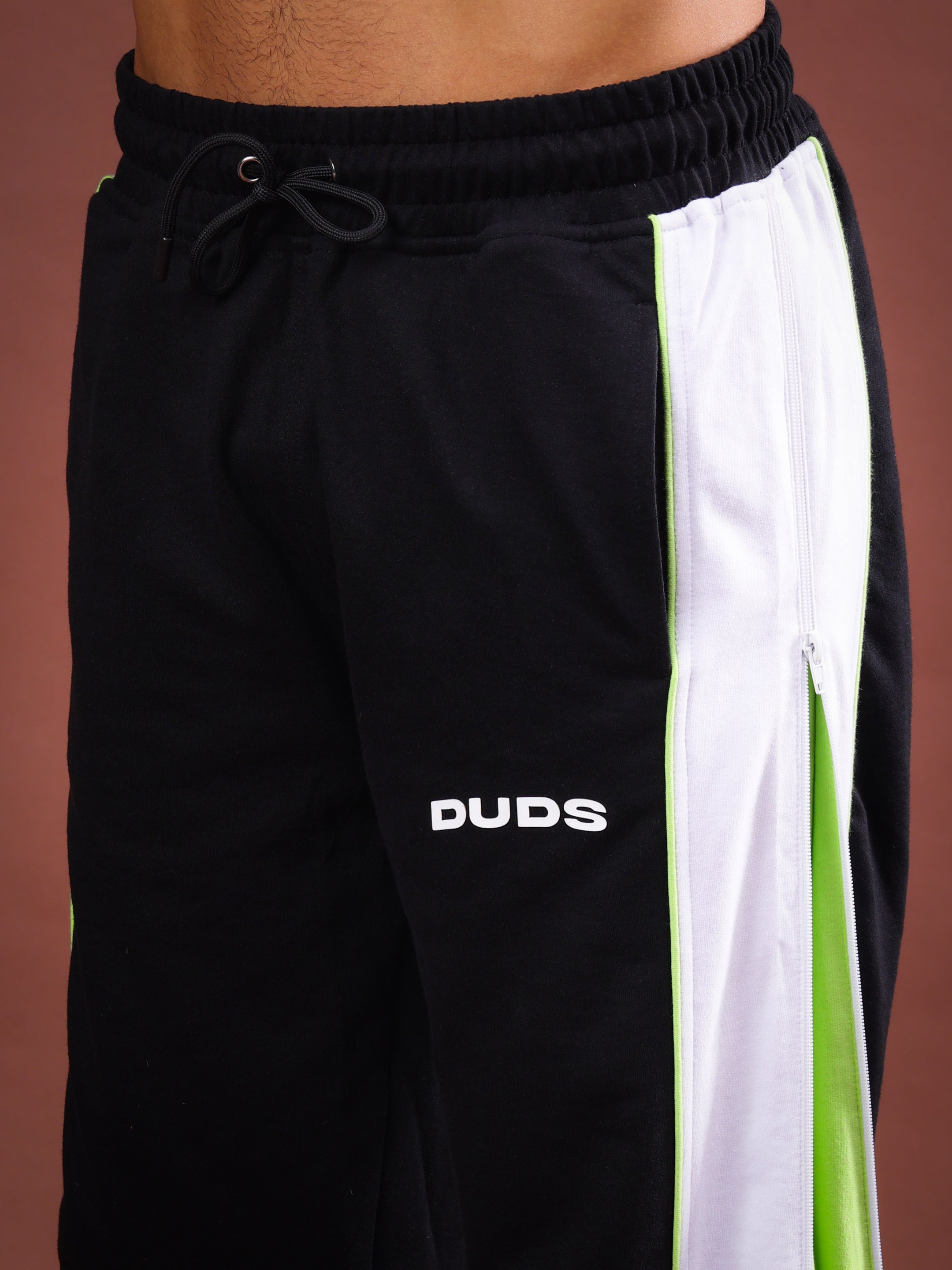 TRIUMPH MULTI ZIPPER JOGGERS (BLACK NEON)