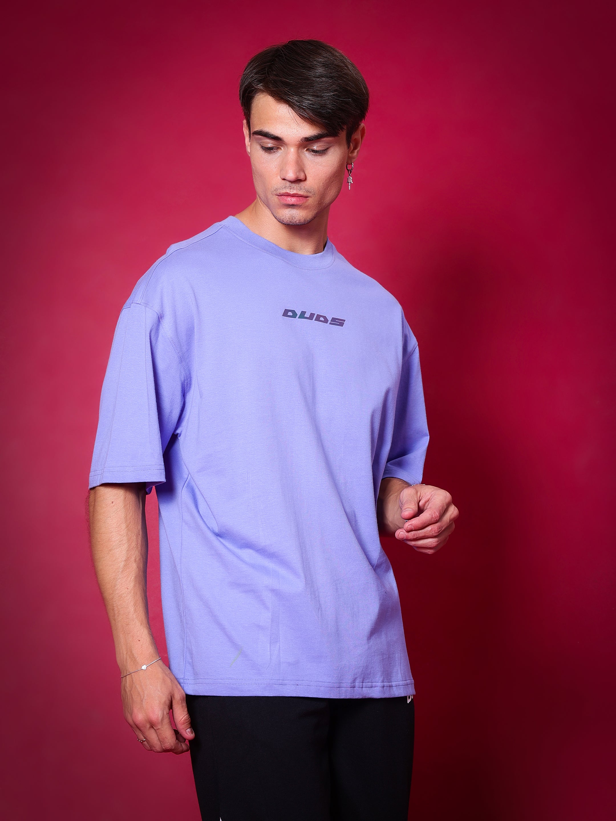 Breathe Over-Sized T-Shirt (Periwinkle)