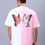 G.O.A.T Oversized T-Shirt (Pink-White)