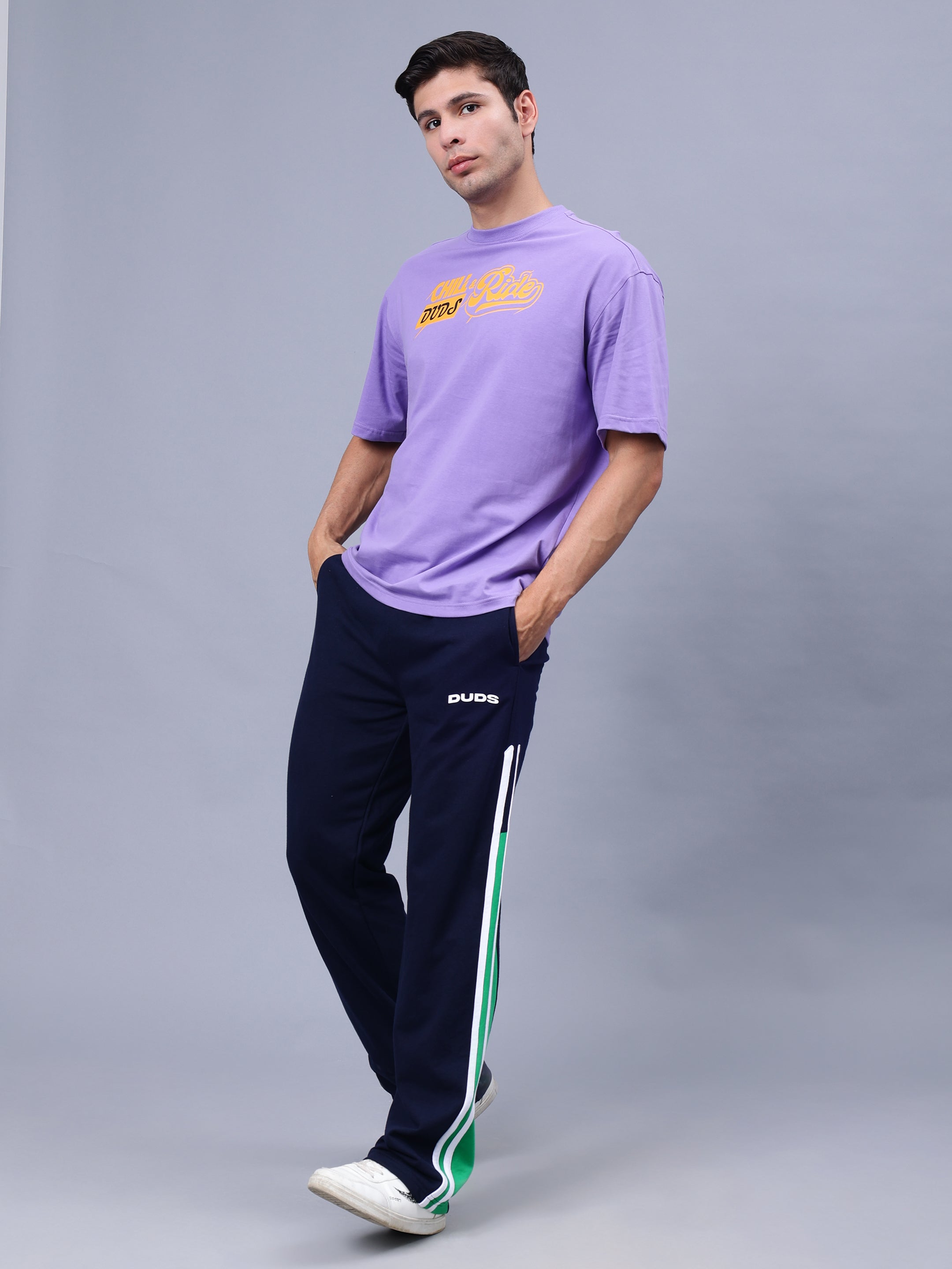 Duds Chill & Ride Over-Sized T-Shirt (Lavender)