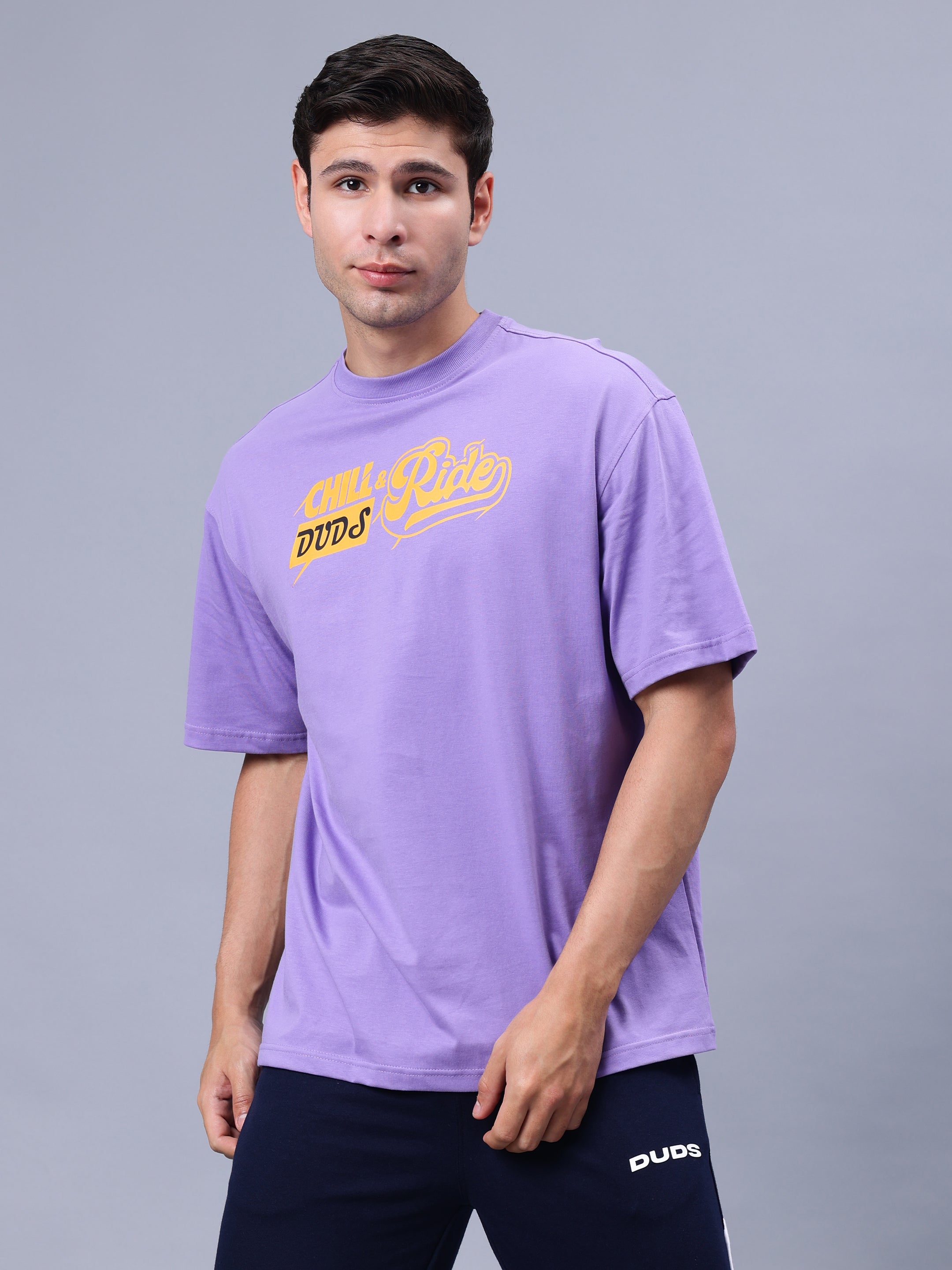 Duds Chill & Ride Over-Sized T-Shirt (Lavender)