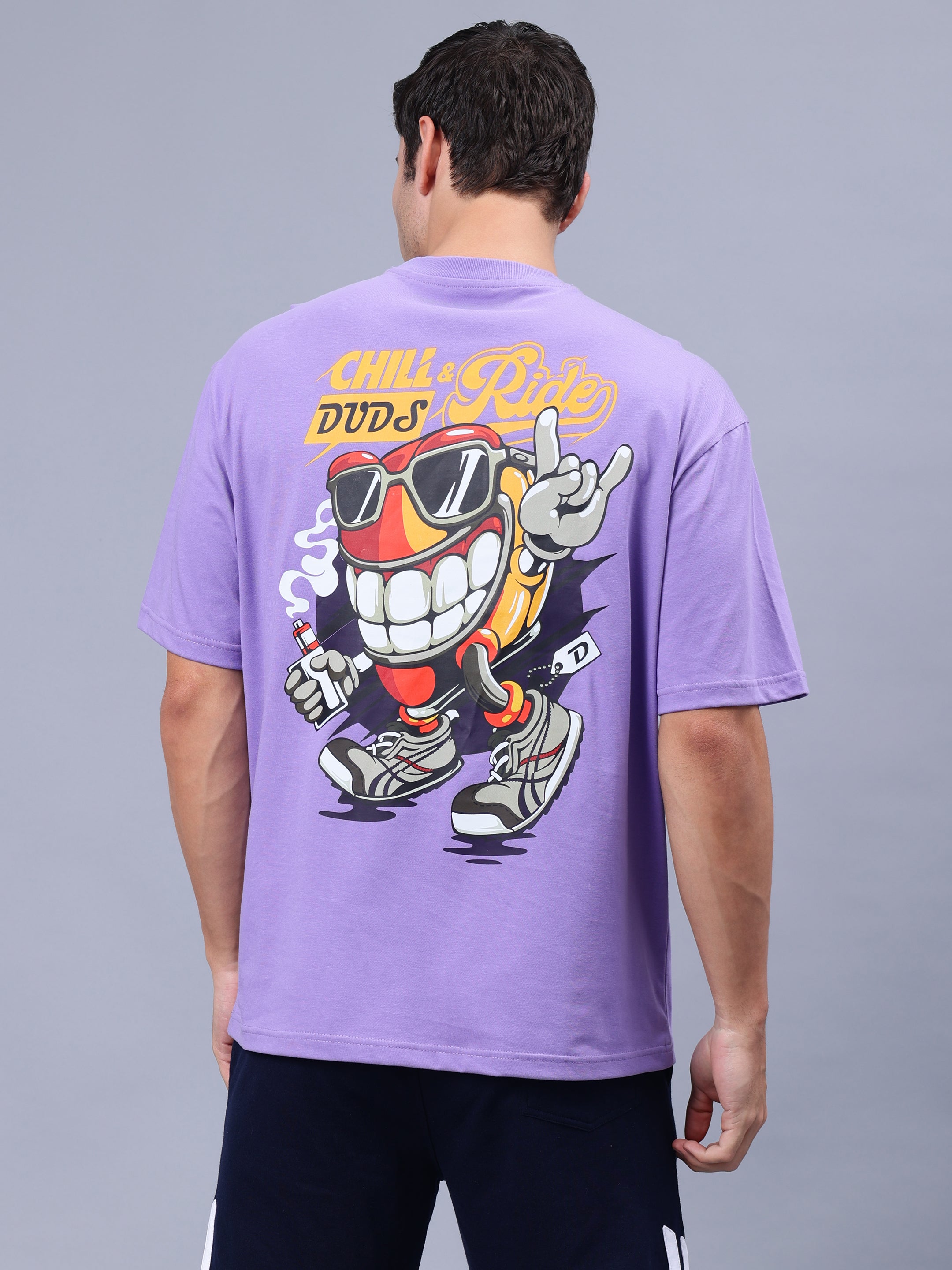 Duds Chill & Ride Over-Sized T-Shirt (Lavender)