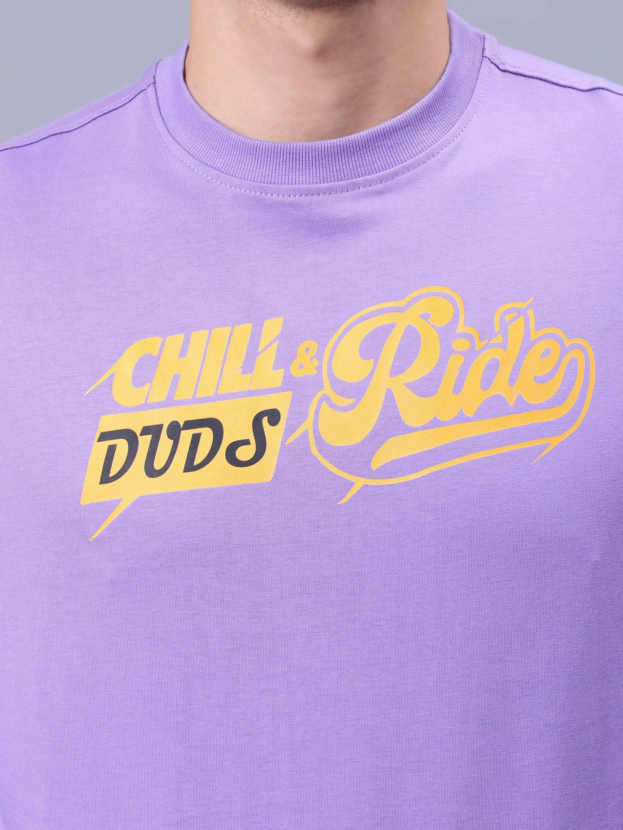 Duds Chill & Ride Over-Sized T-Shirt (Lavender)