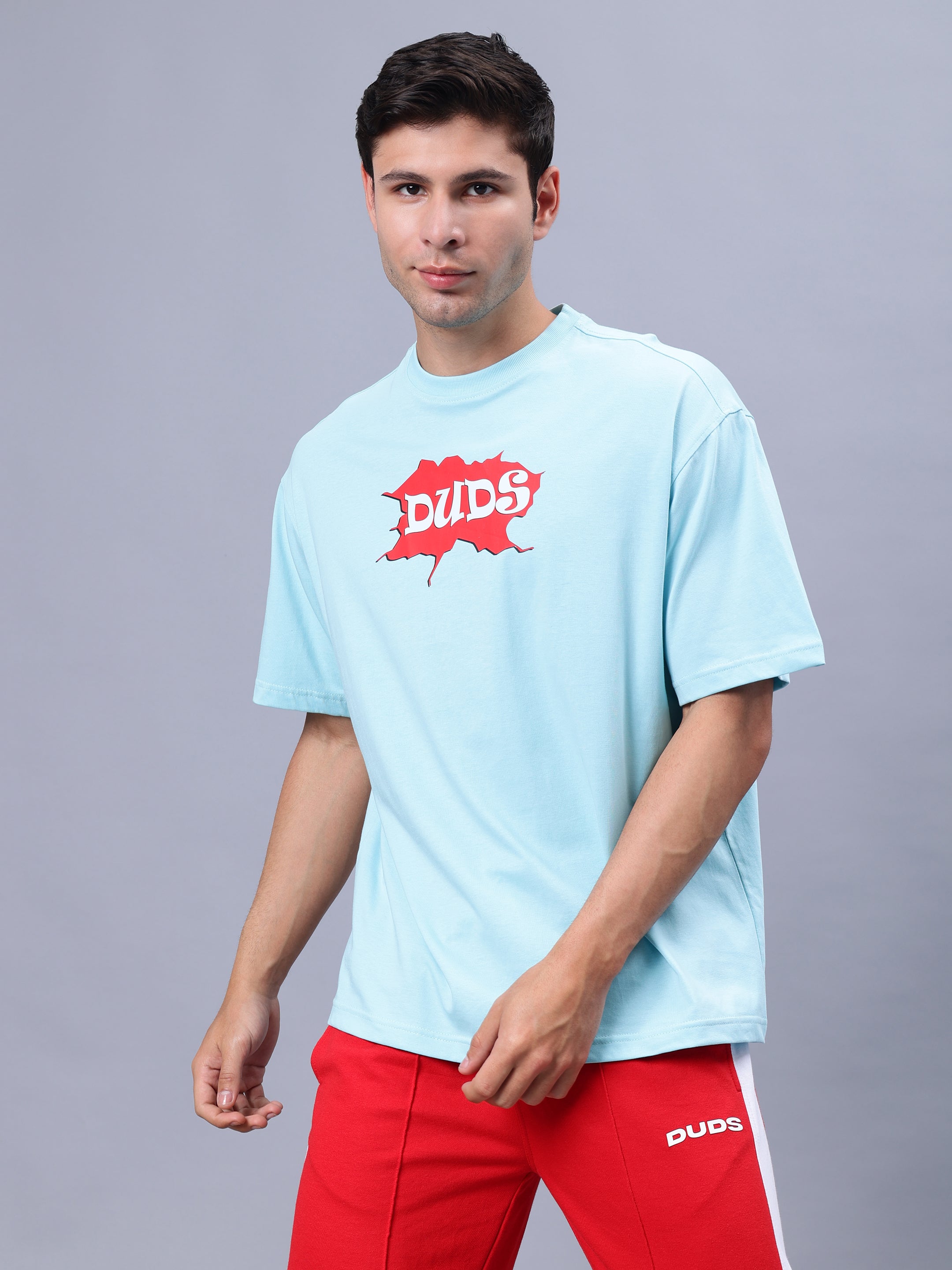 Radio Over-Sized T-Shirt (Sky Blue)