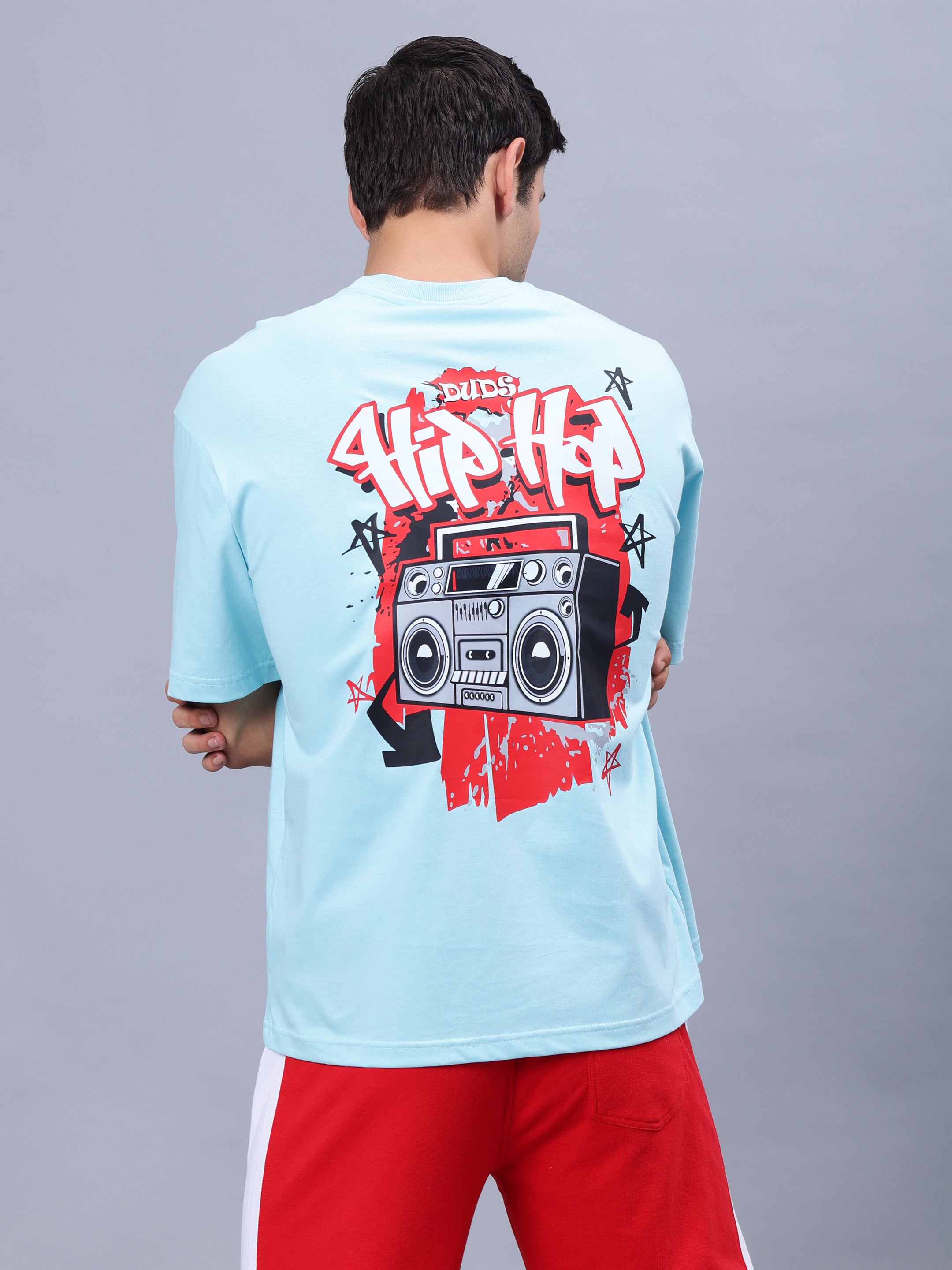 Radio Over-Sized T-Shirt (Sky Blue)