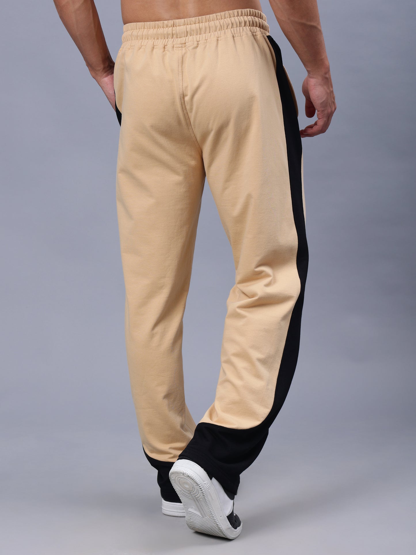 HURTLE BAGGY JOGGERS (BEIGE-BLACK)