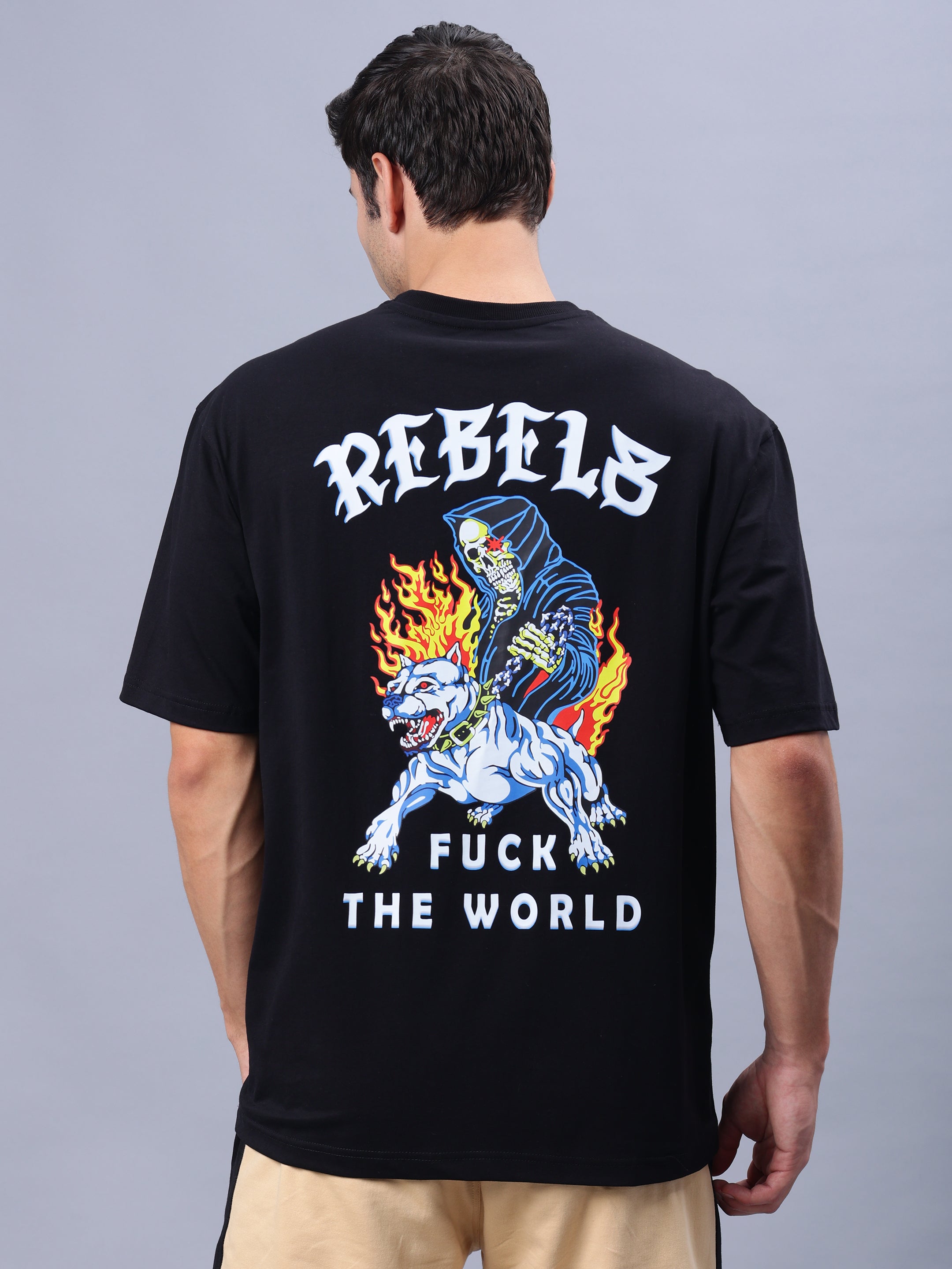 Rebels WTF Over-Sized T-Shirt (Black)