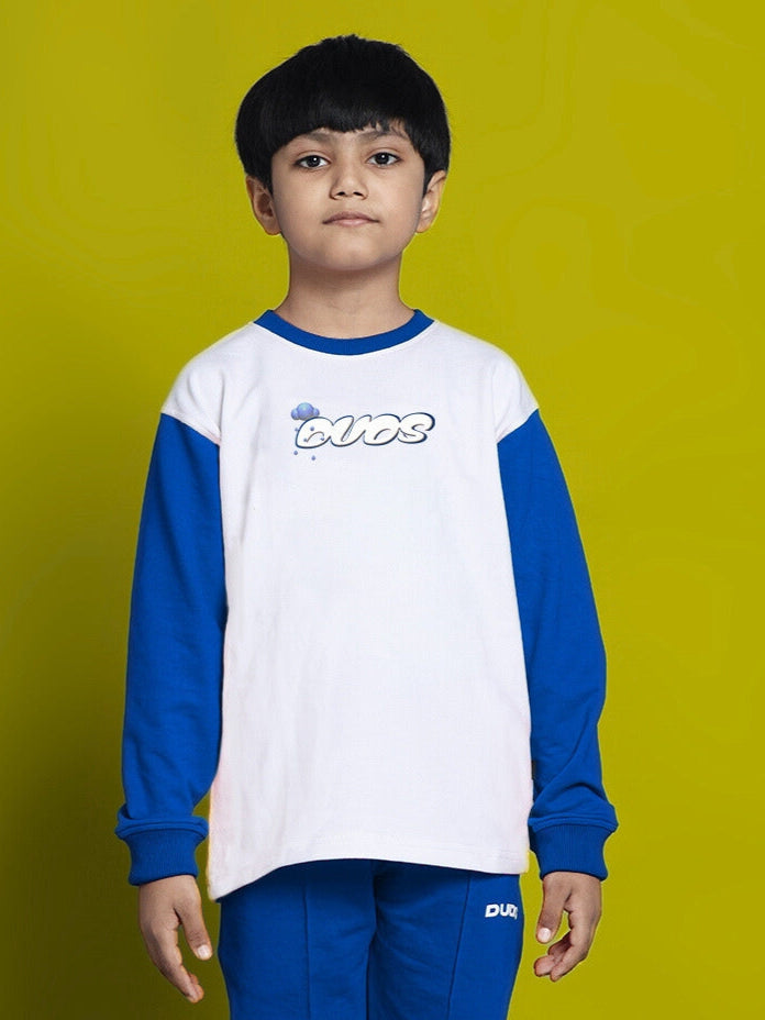 DORAEMON SWEATSHIRT FOR BOYS & GIRLS (WHITE-BLUE)