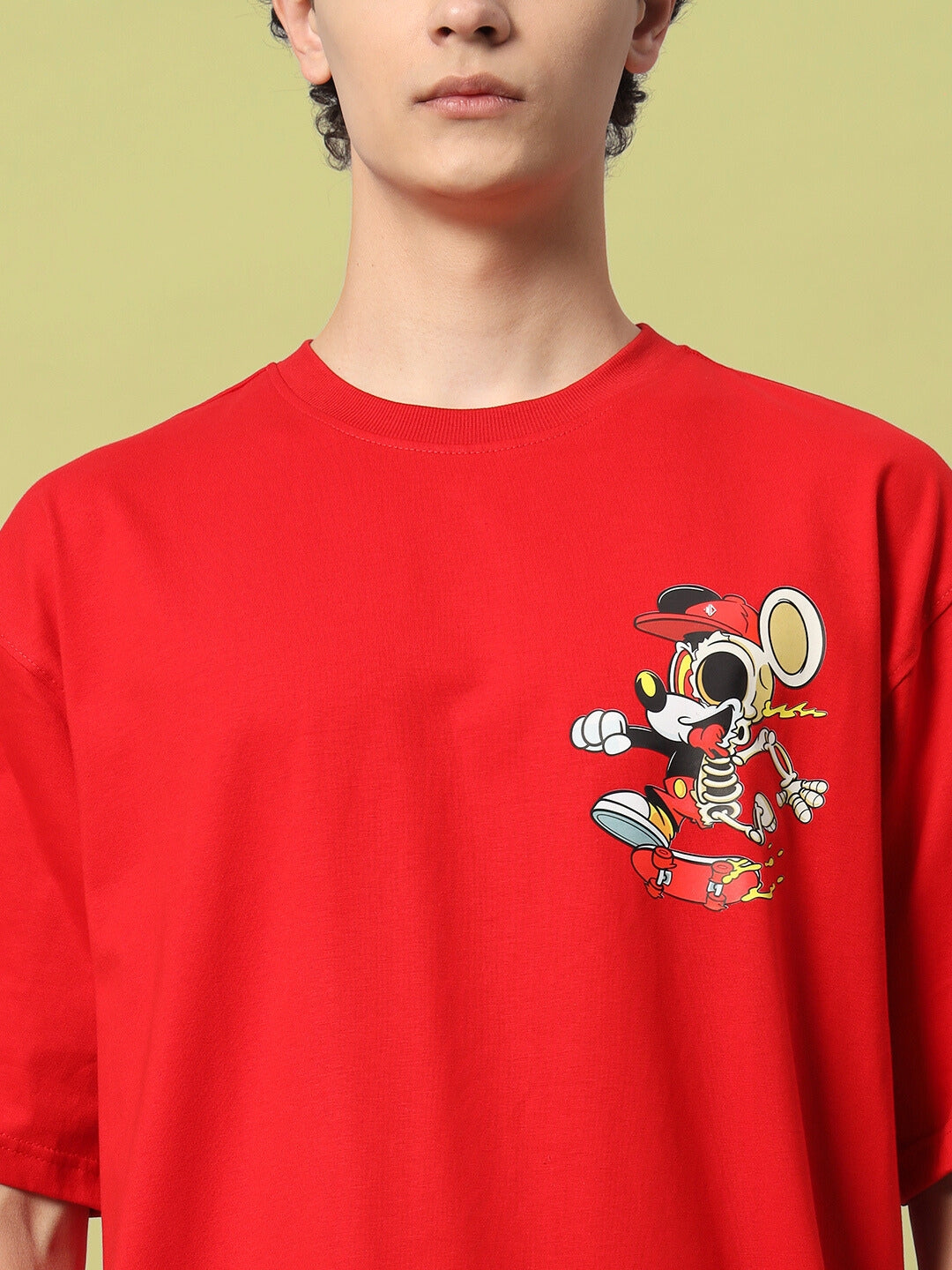 Mickey Over-Sized T-Shirt (Red)