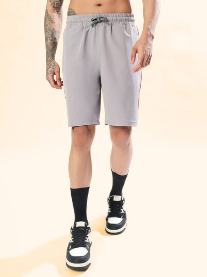 Boomer Shorts (Grey With Orange Piping)