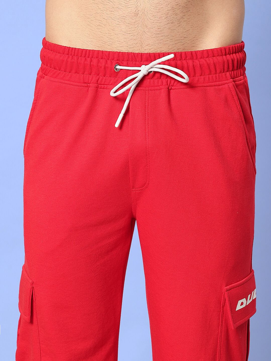 REDROIT 5 POCKET RELAXED FIT JOGGERS (RED)