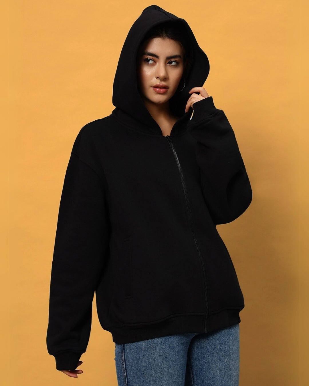 Women's Never Be Afraid Fleece Hoodie (Black)