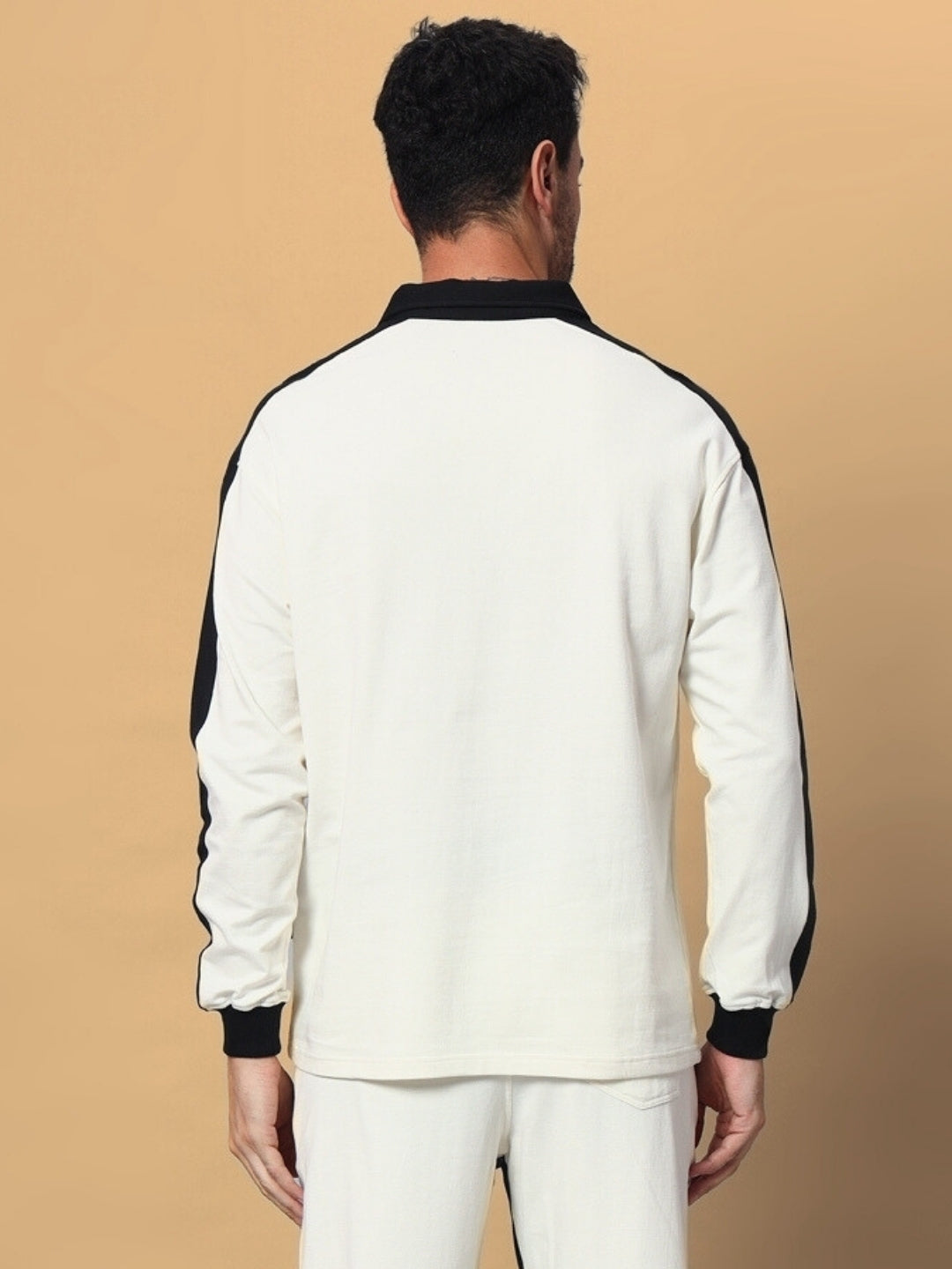 Splinter Oversized Sweatshirt (Off White-Black)