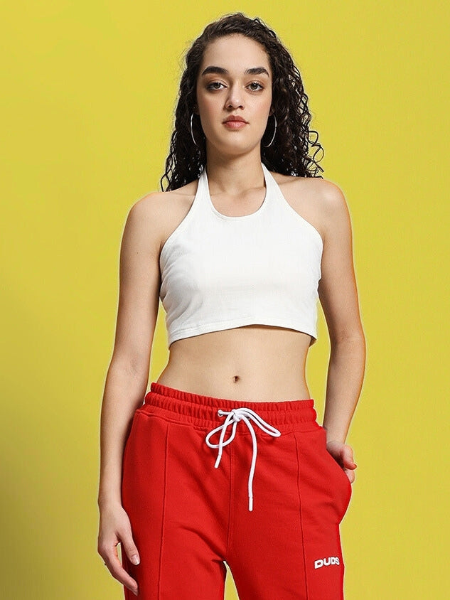 WOMEN'S ANISSA CO-ORD SET (RED-OFF WHITE)