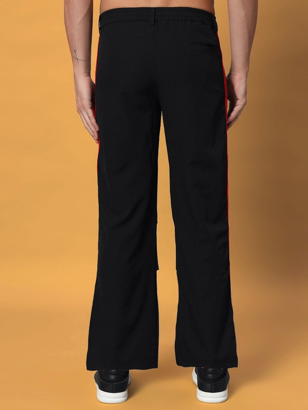 Drove Relaxed Fit Cargo Pants (Black-Red)