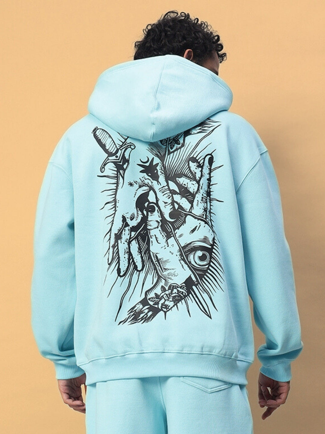 Demon Fleece Hoodie (Sky Blue)