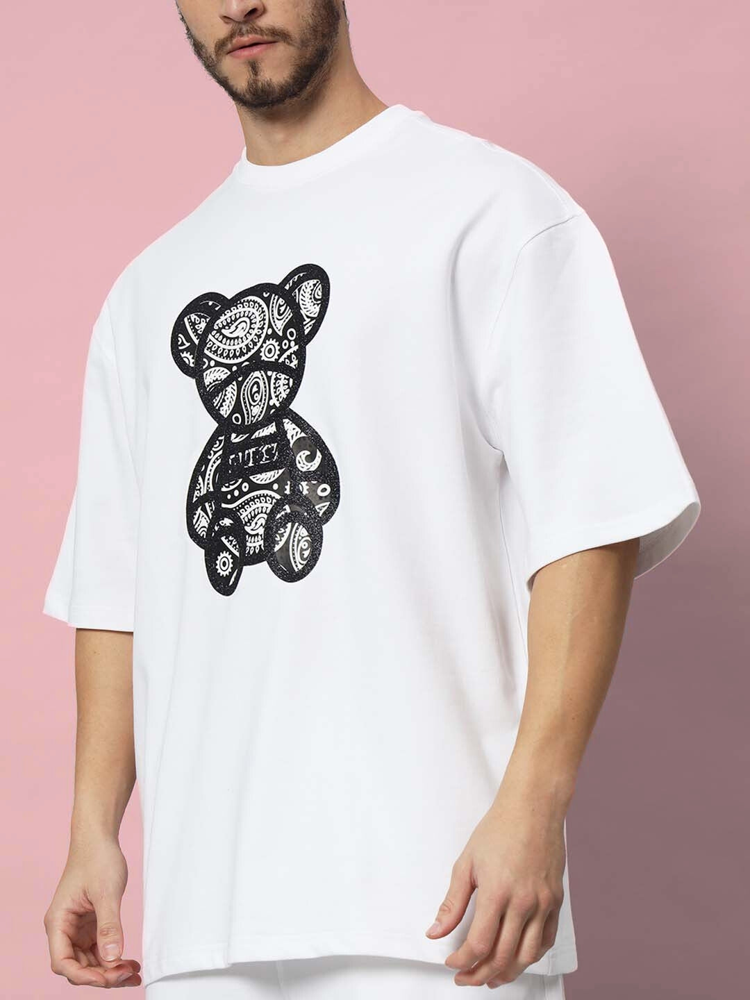 Shimmy Over-Sized T-Shirt (White)