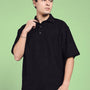 BROCADE POLO T-SHIRT (BLACK)